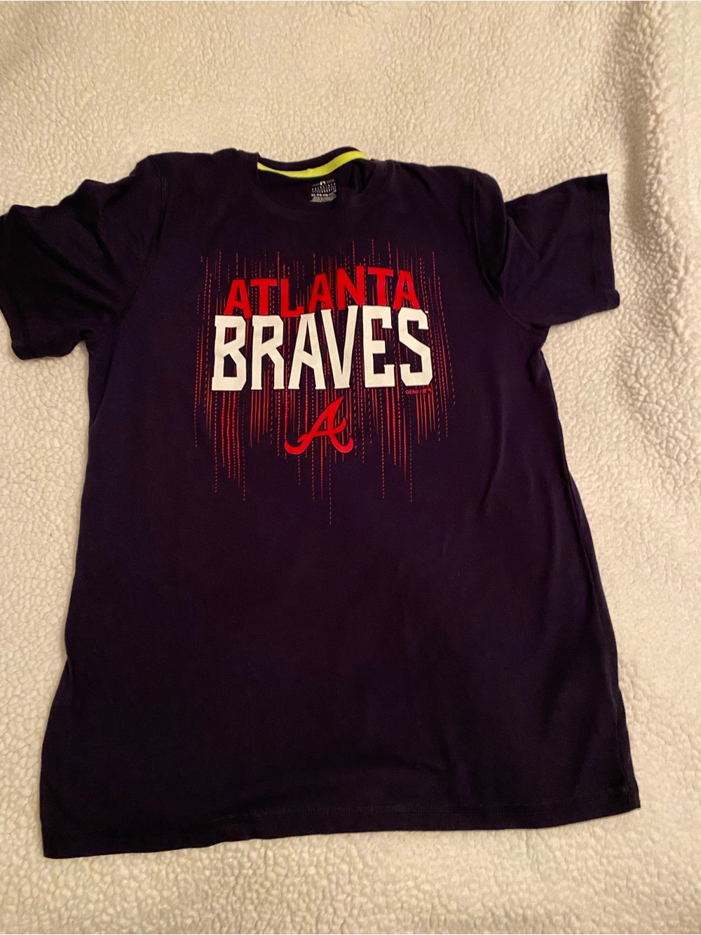 Genuine Merchandise Navy Atlanta Braves Graphic Tee